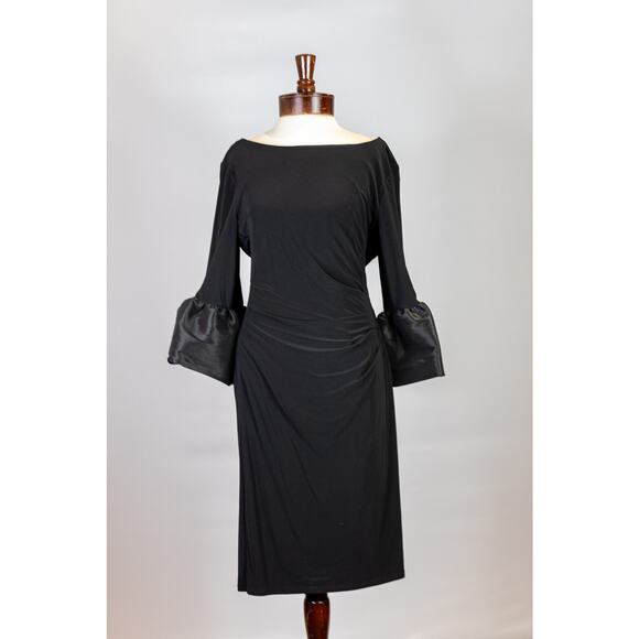 Adrianna Pappell Womens short draped sheath sophisticated dress Size 14 NEW - Picture 4 of 9